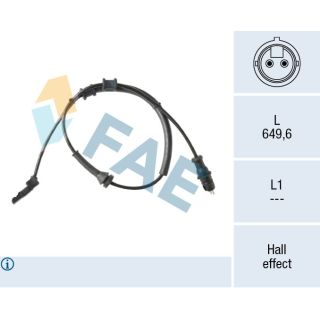 Jutiklis, rato greitis FAE 78643