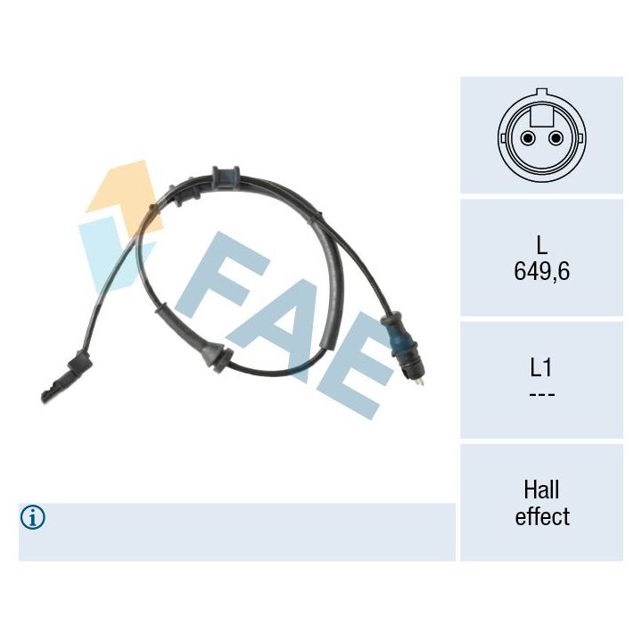 Jutiklis, rato greitis FAE 78643