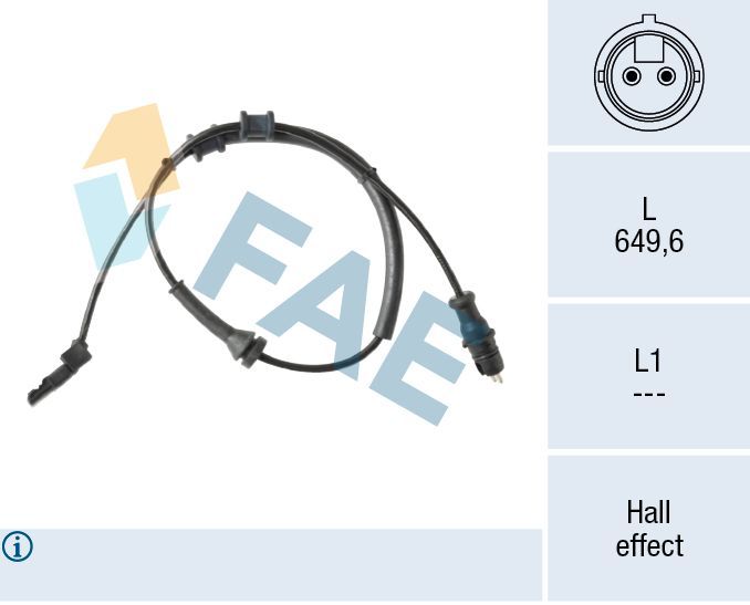 Jutiklis, rato greitis FAE 78643