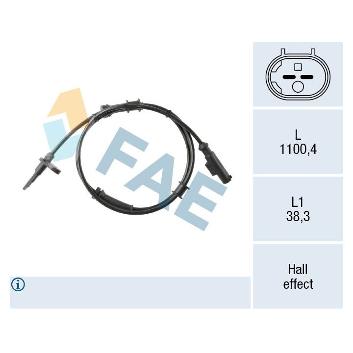 Jutiklis, rato greitis FAE 78648