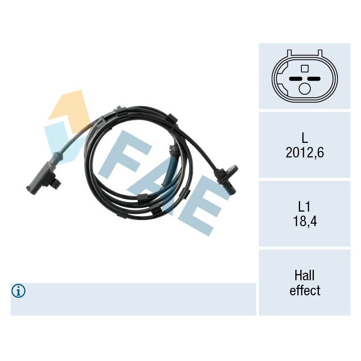 Jutiklis, rato greitis FAE 78656