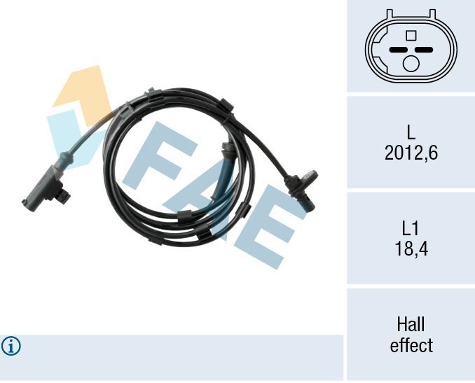 Jutiklis, rato greitis FAE 78656