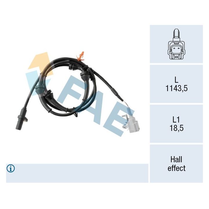 Jutiklis, rato greitis FAE 78665