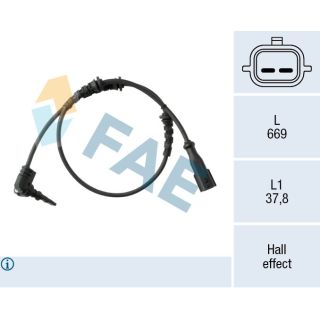 Jutiklis, rato greitis FAE 78674