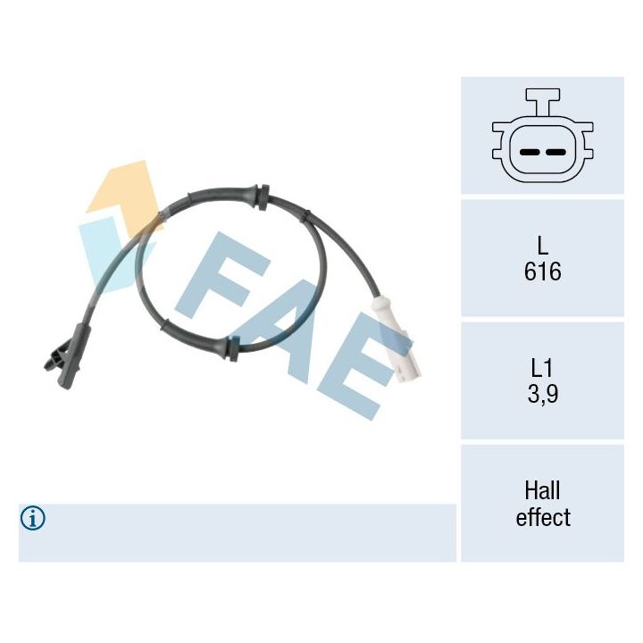 Jutiklis, rato greitis FAE 78677