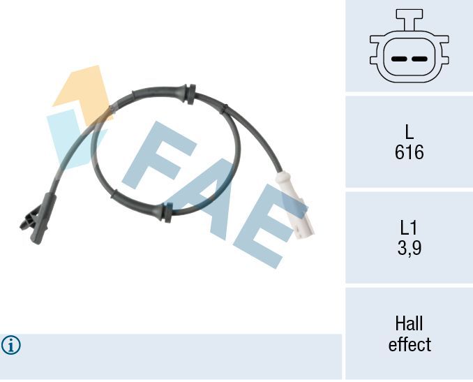 Jutiklis, rato greitis FAE 78677