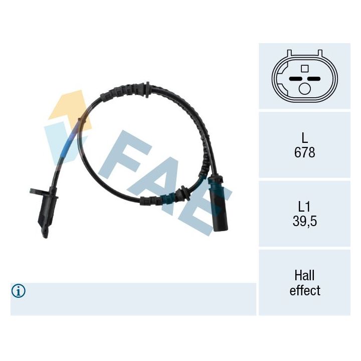 Jutiklis, rato greitis FAE 78681