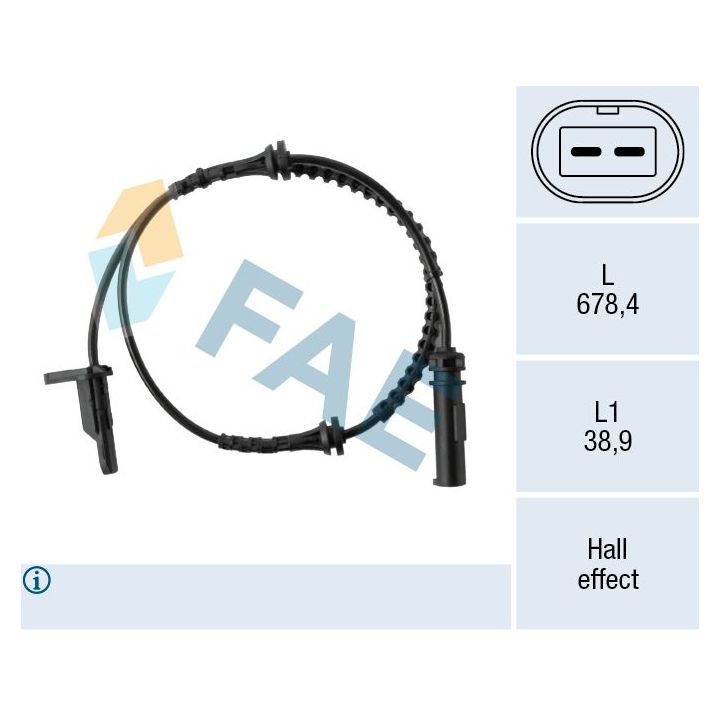 Jutiklis, rato greitis FAE 78688