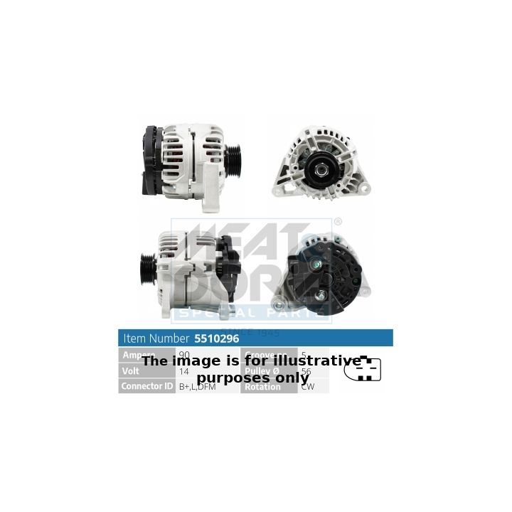 Kintamosios srovės generatorius MEAT & DORIA 5510296G