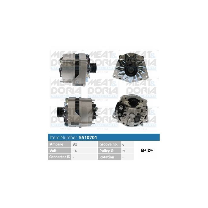 Kintamosios srovės generatorius MEAT & DORIA 5510701