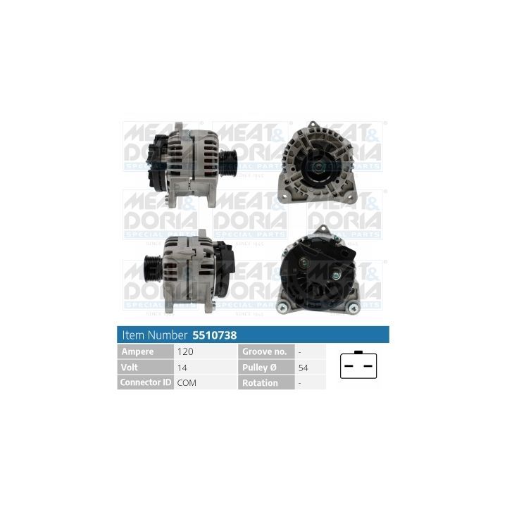 Kintamosios srovės generatorius MEAT & DORIA 5510738