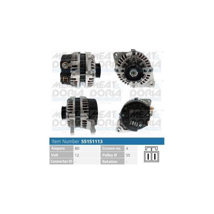 Kintamosios srovės generatorius MEAT & DORIA 55151113