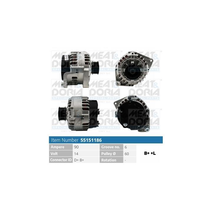 Kintamosios srovės generatorius MEAT & DORIA 55151186