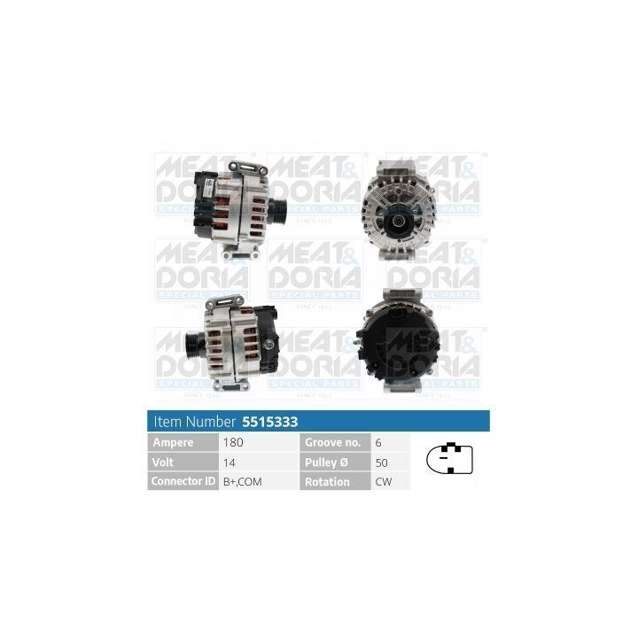 Kintamosios srovės generatorius MEAT & DORIA 5515333