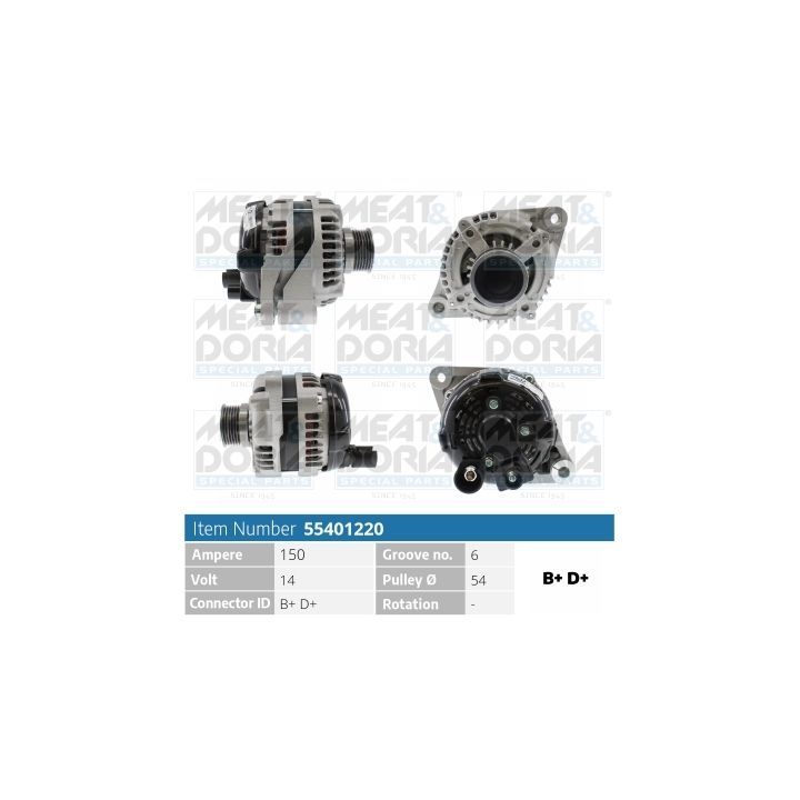 Kintamosios srovės generatorius MEAT & DORIA 55401220