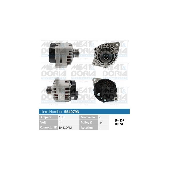 Kintamosios srovės generatorius MEAT & DORIA 5540793