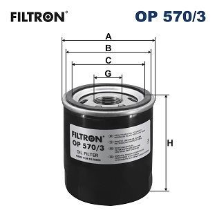 Alyvos filtras FILTRON OP 570/3