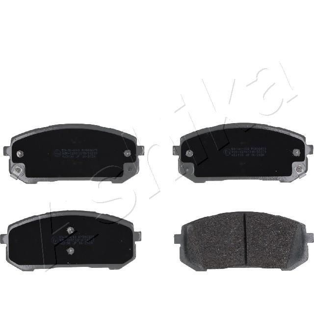 Stabdžių trinkelių rinkinys, diskinis stabdys ASHIKA 50-0K-K40