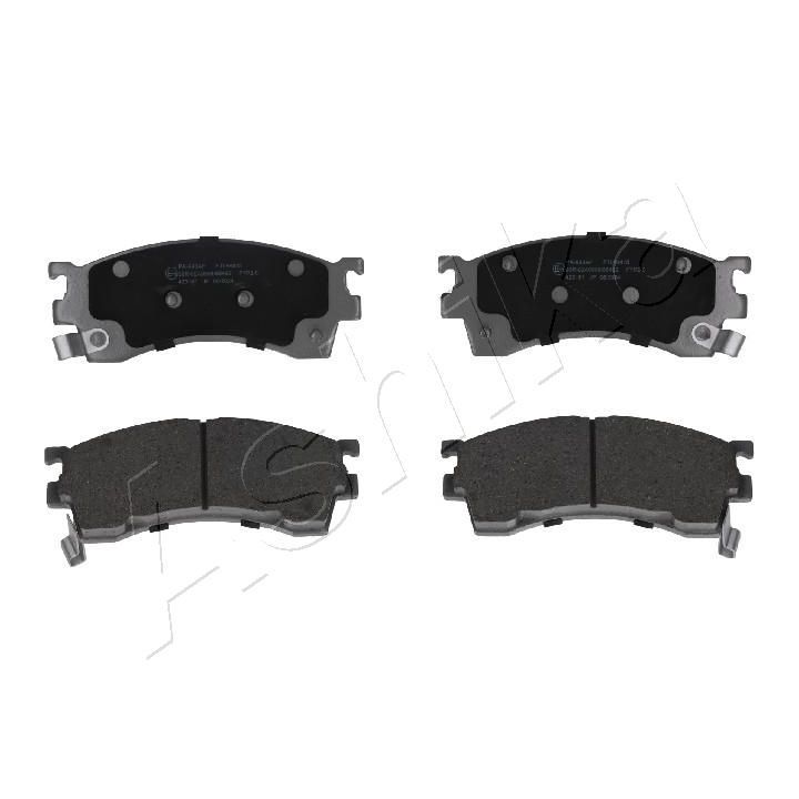 Stabdžių trinkelių rinkinys, diskinis stabdys ASHIKA 50-0K-K43