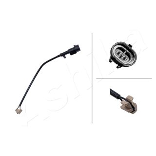 įspėjimo kontaktas, stabdžių trinkelių susidėvėjimas ASHIKA BPW-289