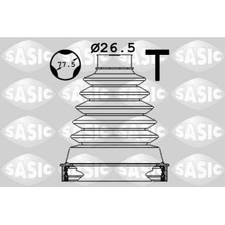 Gofruotoji membrana, kardaninis velenas SASIC 1900048