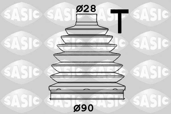 Gofruotoji membrana, kardaninis velenas SASIC 1900056