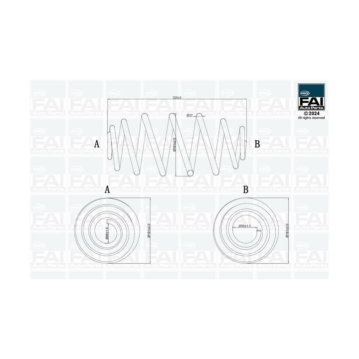 Spyruoklė FAI AutoParts FPCS133