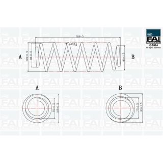 Spyruoklė FAI AutoParts FPCS138