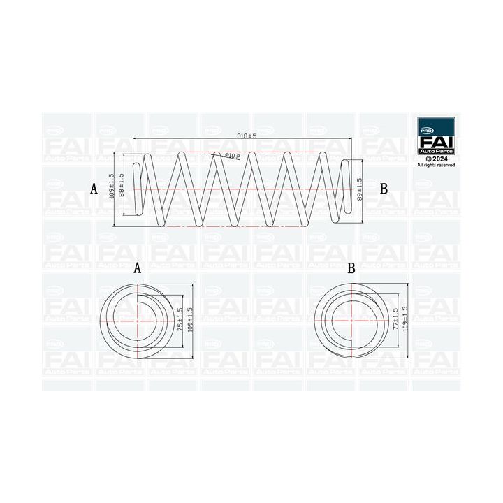 Spyruoklė FAI AutoParts FPCS138