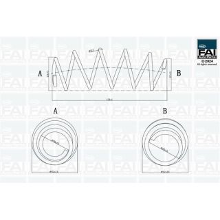 Spyruoklė FAI AutoParts FPCS140