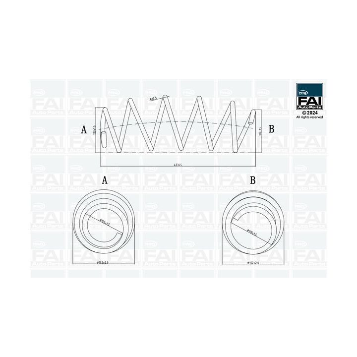 Spyruoklė FAI AutoParts FPCS140