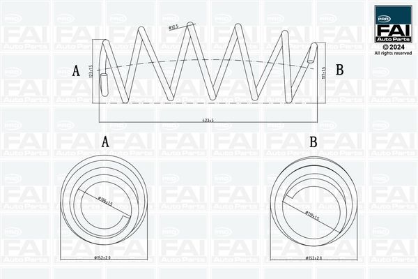 Spyruoklė FAI AutoParts FPCS140