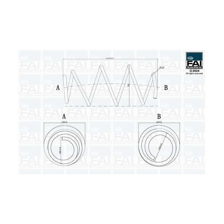 Spyruoklė FAI AutoParts FPCS148