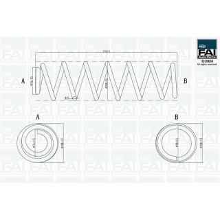 Spyruoklė FAI AutoParts FPCS165