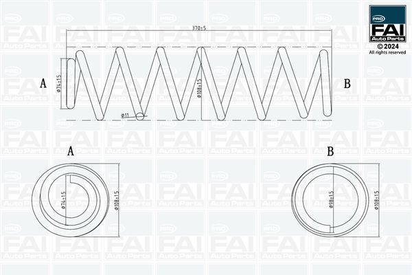 Spyruoklė FAI AutoParts FPCS165