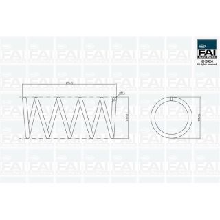 Spyruoklė FAI AutoParts FPCS167