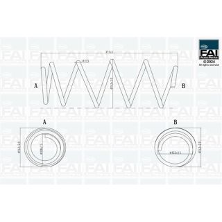 Spyruoklė FAI AutoParts FPCS172