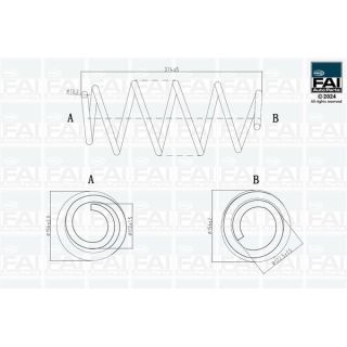 Spyruoklė FAI AutoParts FPCS184