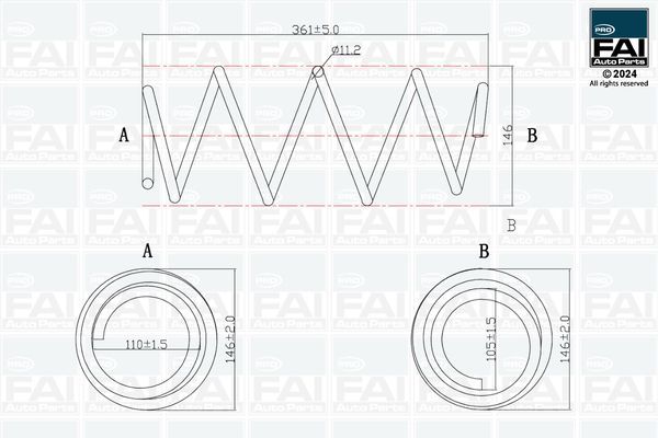 Spyruoklė FAI AutoParts FPCS185