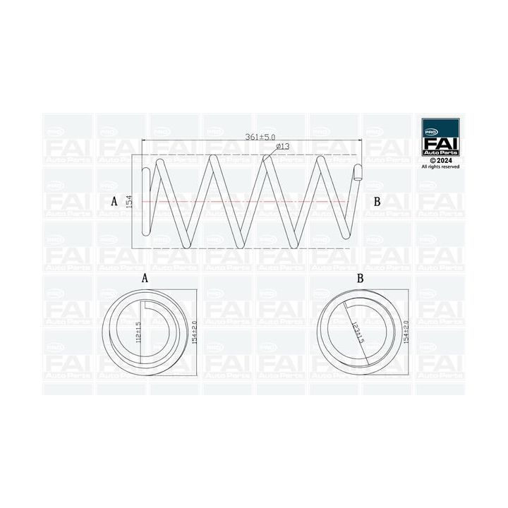 Spyruoklė FAI AutoParts FPCS196