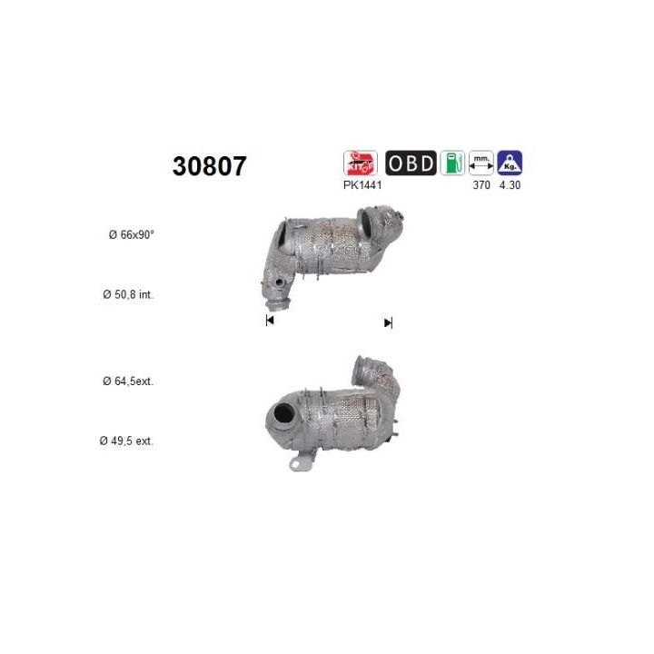 Katalizatoriaus keitiklis AS 30807
