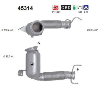 Katalizatoriaus keitiklis AS 45314