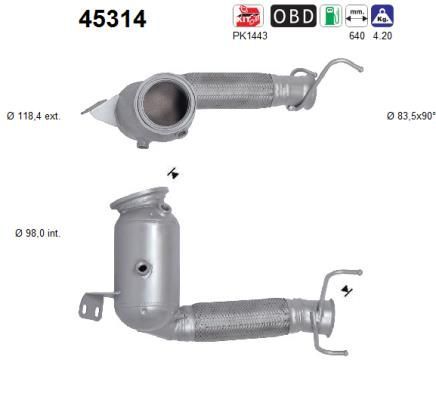 Katalizatoriaus keitiklis AS 45314