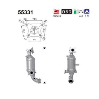 Katalizatoriaus keitiklis AS 55331