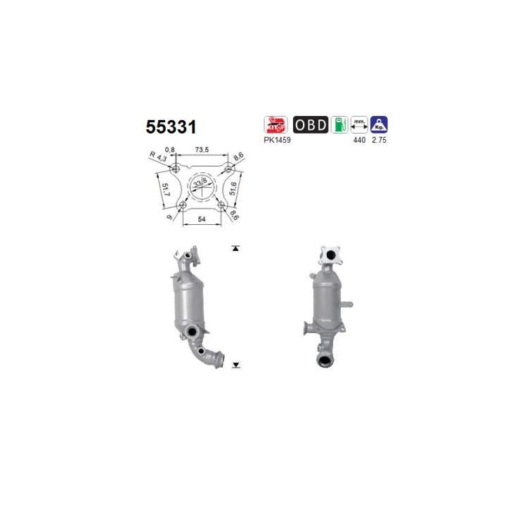 Katalizatoriaus keitiklis AS 55331