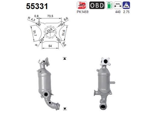 Katalizatoriaus keitiklis AS 55331
