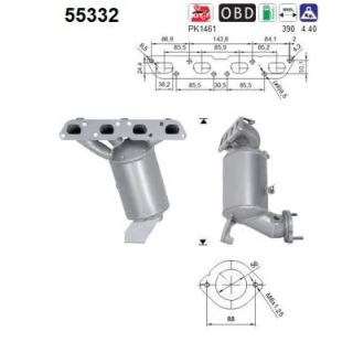 Katalizatoriaus keitiklis AS 55332