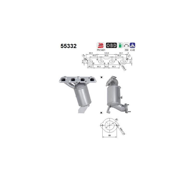 Katalizatoriaus keitiklis AS 55332