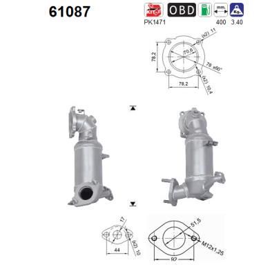 Katalizatoriaus keitiklis AS 61087
