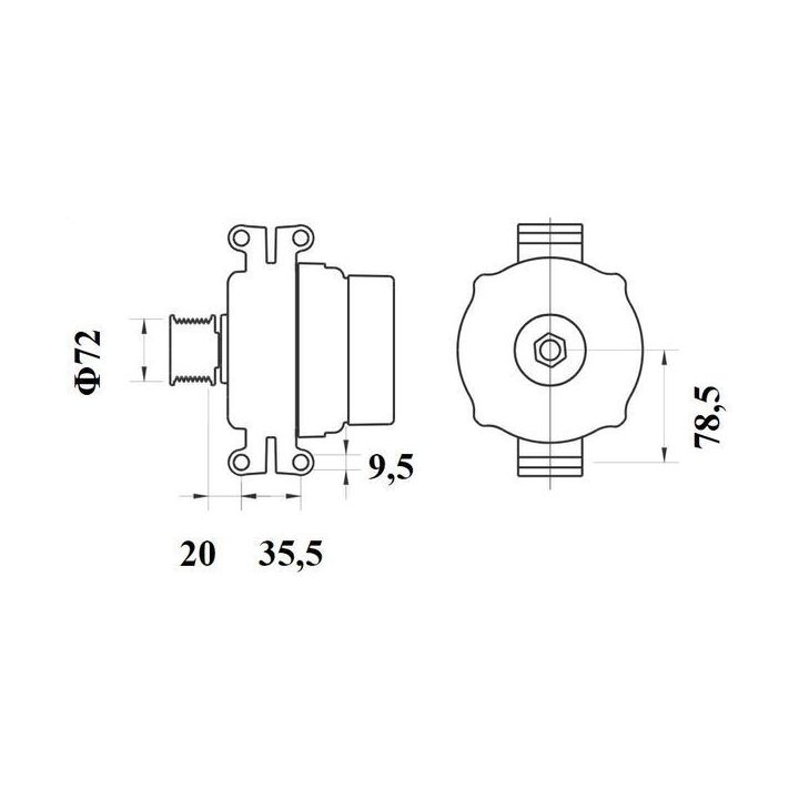 Kintamosios srovės generatorius MAHLE MG 1201